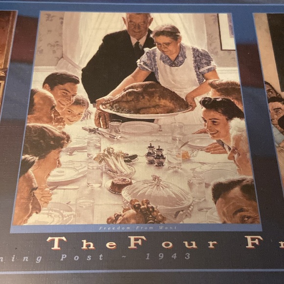 Buffalo Games New 750 Piece Panoramic Puzzle Norman Rockwell The Four Freedoms - Picture 5 of 7